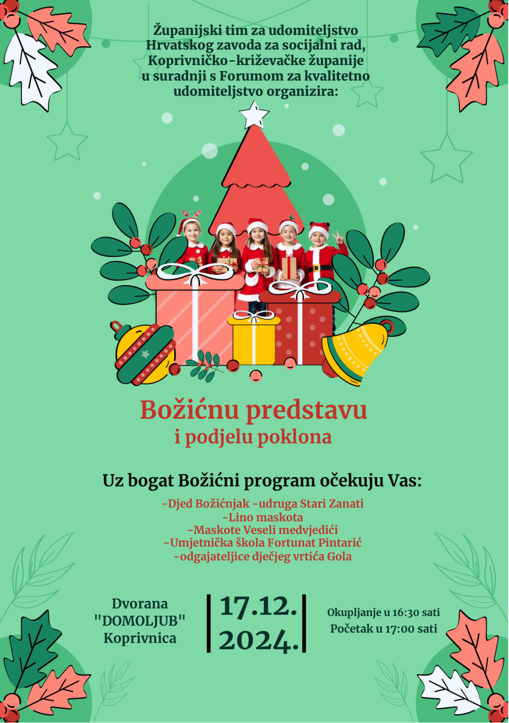Pozivnica za Božićnu predstavu udomiteljstvo 003