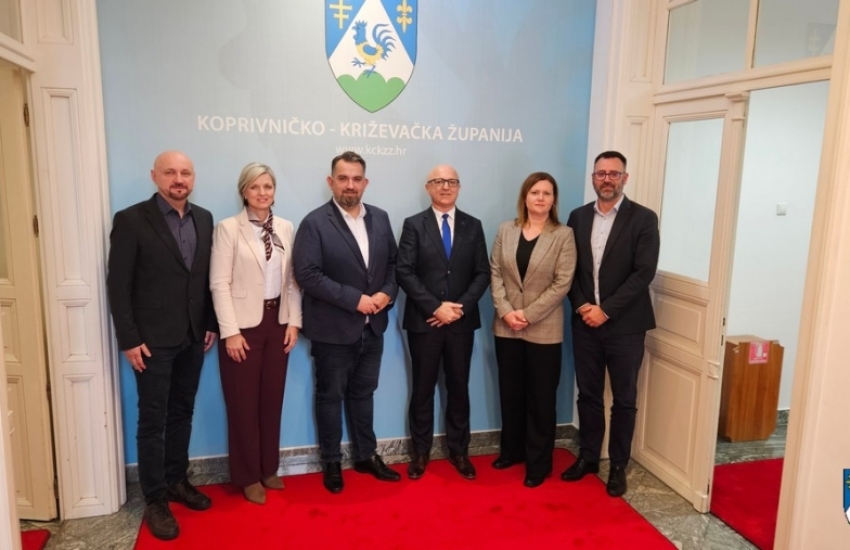 Rektor i prorektor Sveučilišta Sjever posjetili Županijsku upravu, otvorene teme snažnijeg povezivanja i suradnje