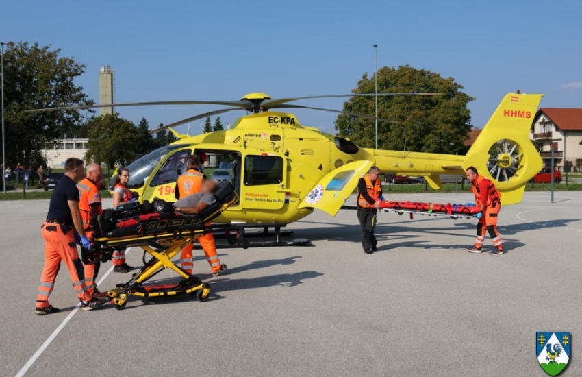 Prva intervencija helikopterske hitne medicinske službe na području Koprivničko-križevačke županije