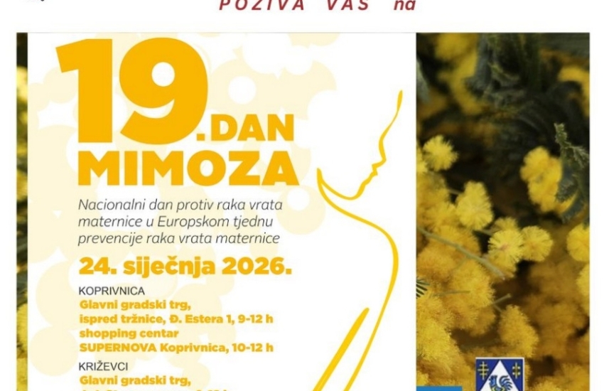 Ove subote podržite 19. Dan mimoza i informirajte se o prevenciji raka vrata maternice