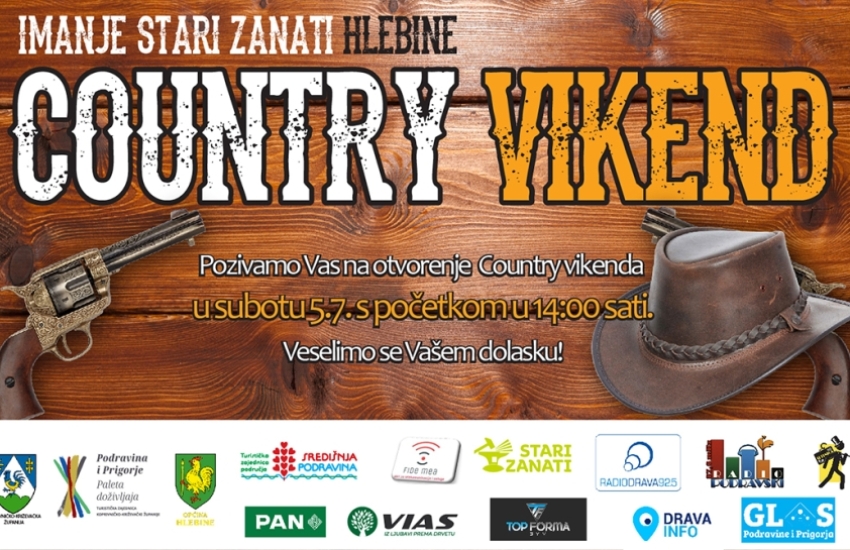 Posjetite Country vikend u Hlebinama