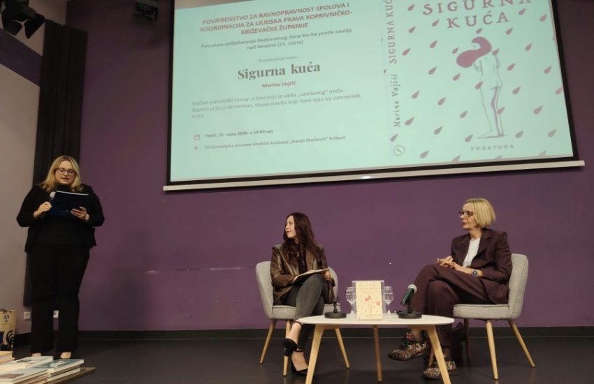 Povodom Nacionalnog dana borbe protiv nasilja nad ženama u Križevcima predstavljena knjiga „Sigurna kuća“