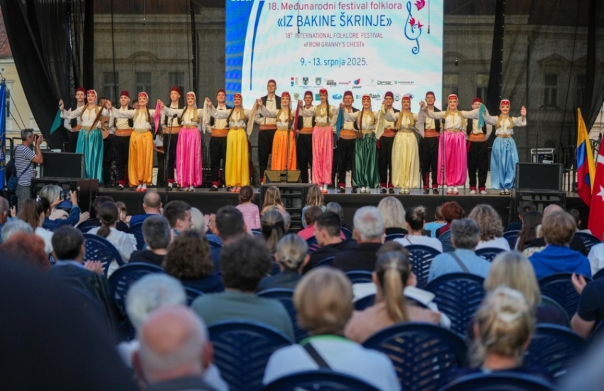 Otvoren 18. Međunarodni festival folklora na Zrinskom trgu u Koprivnici