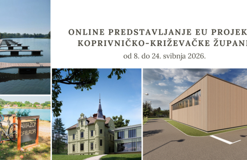 Kreće informativna online kampanja - predstavljanje EU projekata Koprivničko-križevačke županije