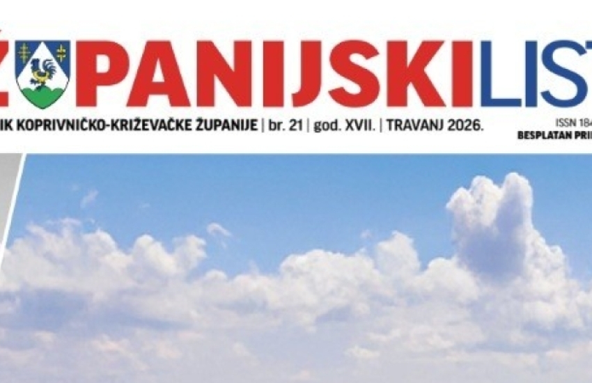 U povodu 33. obljetnice Koprivničko-križevačke županije objavljen novi Županijski list