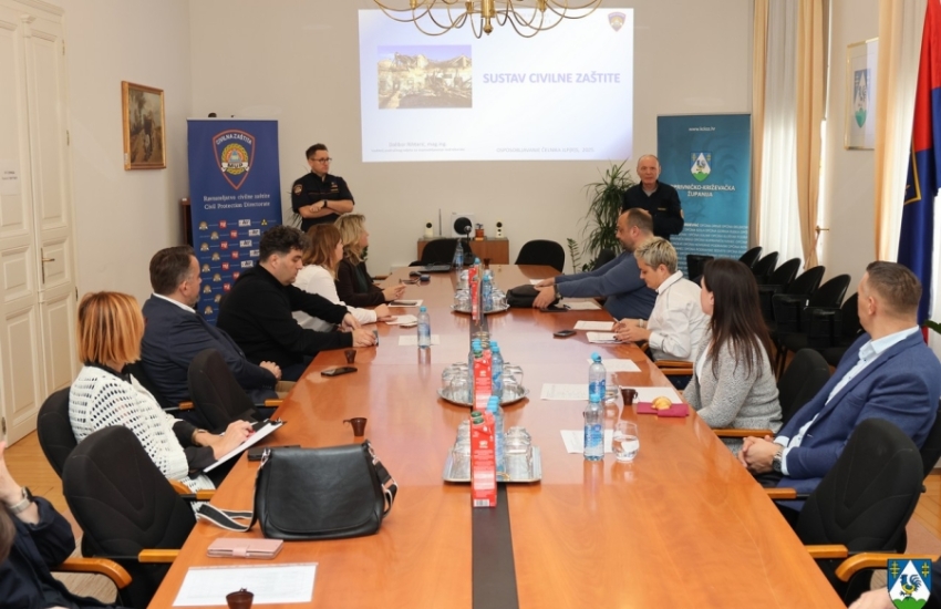 U Županijskoj upravi održano osposobljavanje čelnike za sustav civilne zaštite