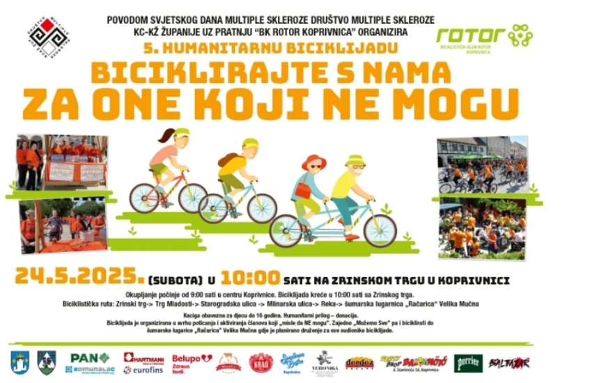 Podržite 5. humanitarnu biciklijadu „Biciklirajte s nama za one koji ne mogu“