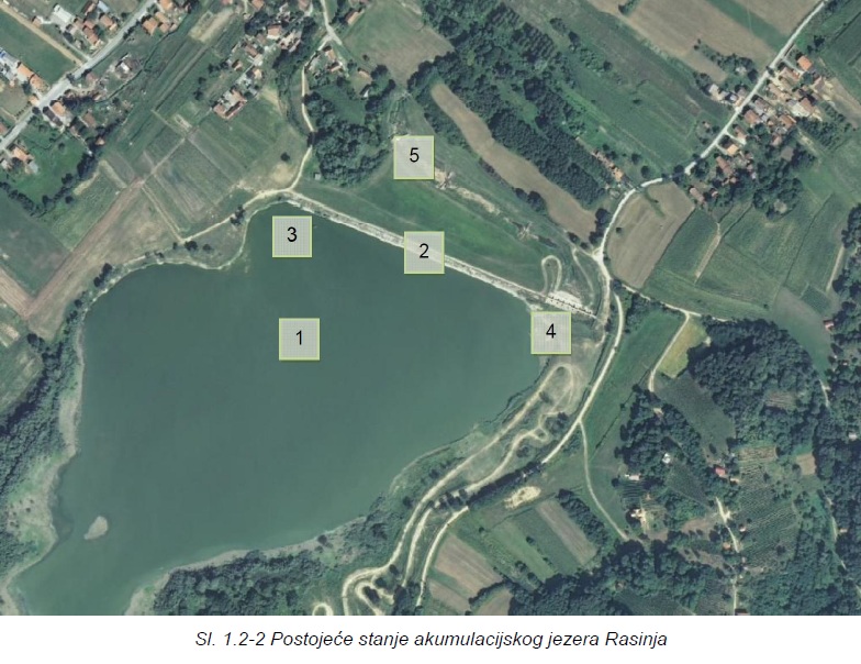 Postojeće stanje akumulacijskog jezera