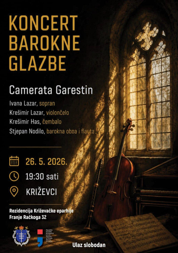 Koncert barokne glazbe "Camerata Garestin"