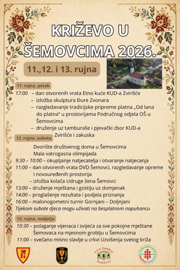 Križevo u &Scaron;emovcima 2026.