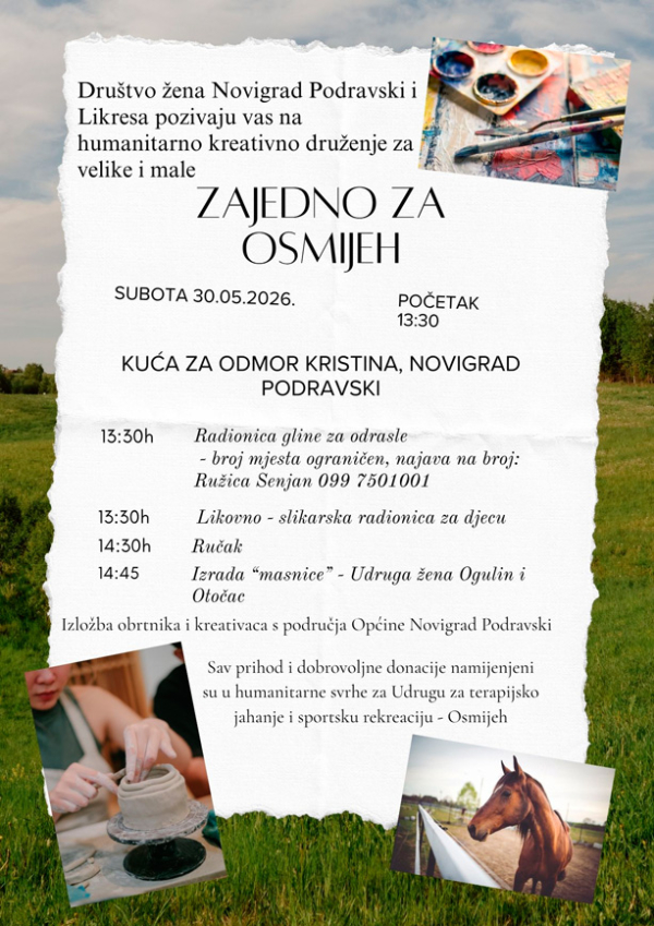 Humanitarno kreativno druženje "Zajedno za osmijeh"