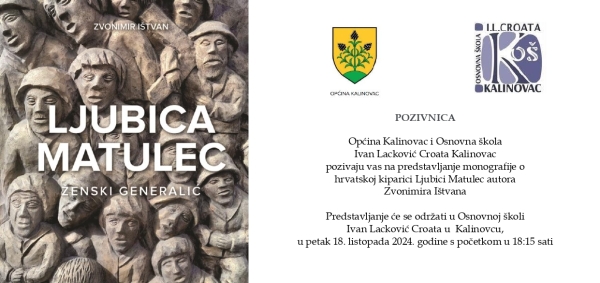 Predstavljanje monografije o hrvatskoj kiparici Ljubici Matulec