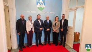 Rektor i prorektor Sveučilišta Sjever posjetili Županijsku upravu, otvorene teme snažnijeg povezivanja i suradnje