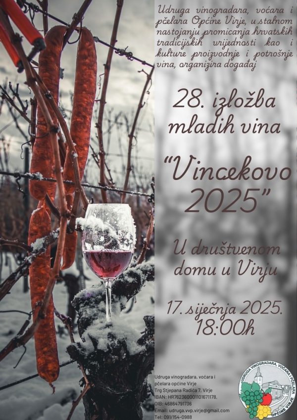 28. izložba mladih vina &quot;Vincekovo 2025&quot;