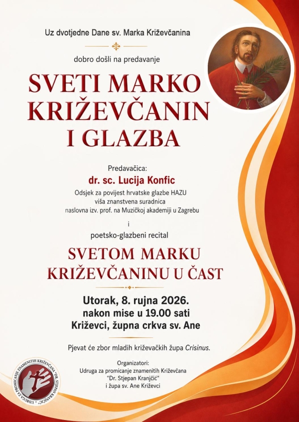 Sveti Marko Križevčanin i glazba