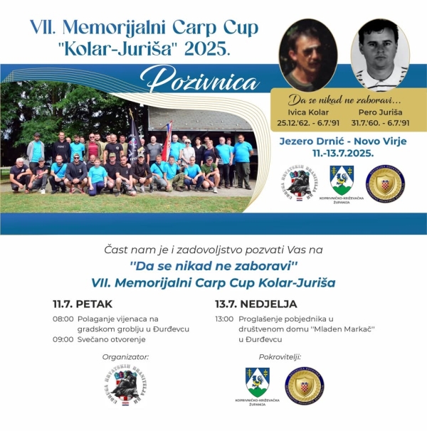 VII. Memorijalnog Carp Cup &quot;Kolar–Juriša&quot; 2025.