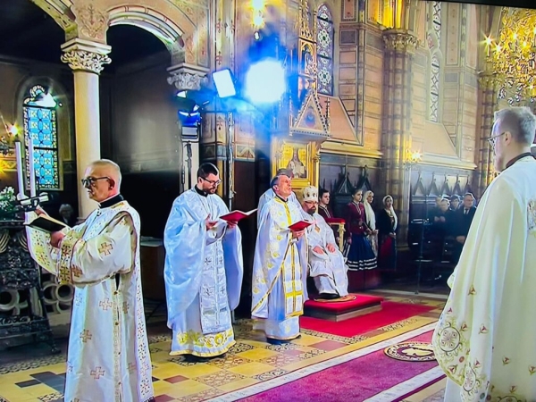 Svečana arhijerejska liturgija u grkokatoličkoj katedrali Presvete Trojice