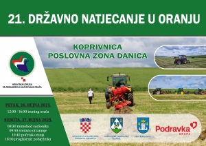 Koprivničko – križevačka županija i Grad Koprivnica - domaćini 21. Državnog natjecanja u oranju Republike Hrvatske