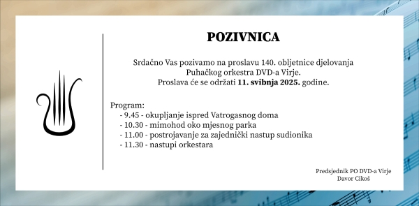 140. godina rada Puhačkog orkestra DVD-a Virje