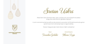 Čestitka povodom blagdana Uskrsa