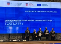 Županija za izgradnju školske sportske dvorane u Hlebinama osigurala 1,1 milijun</div>...							</div>
											</li>
																													<li>
													<h3 class=