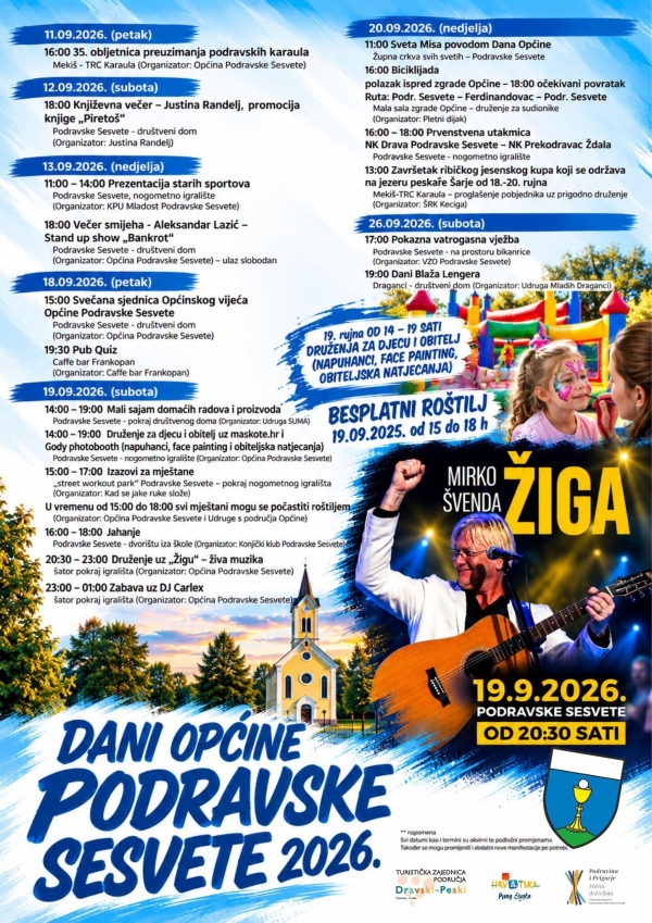 Dani Općine Podravske Sesvete 2026.