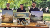 Članovi Udruge „Peski-Art Đurđevac“ na likovnoj koloniji u Letenyu